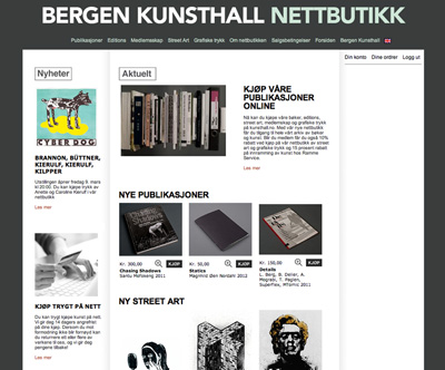 Kunstsalgssystem for Bergen Kunsthall